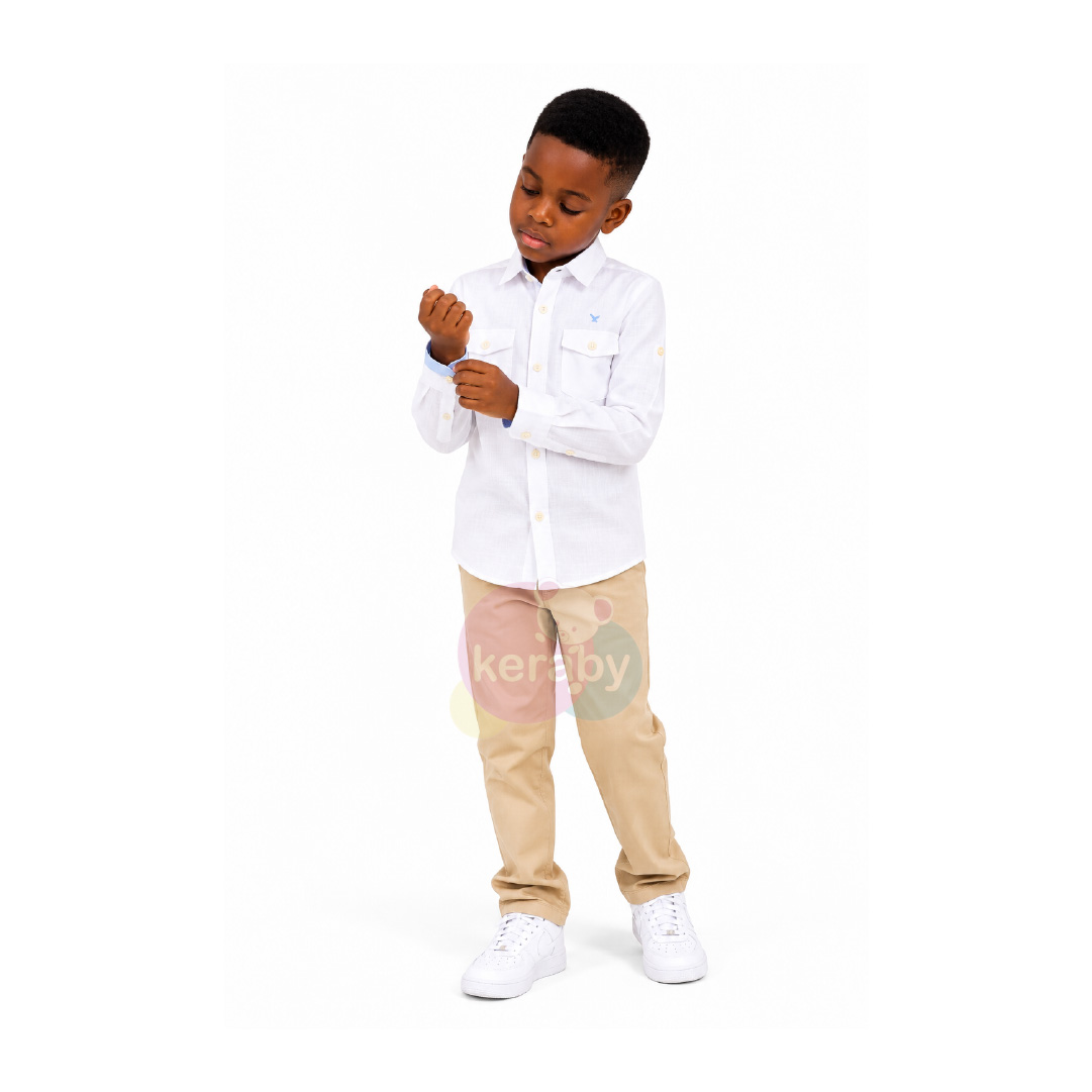 CHEMISE ML BLANC-G3 — photo 3
