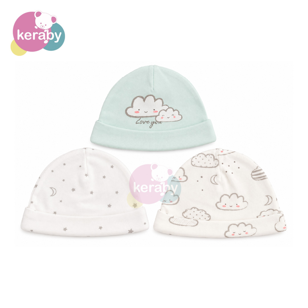 BONNET LOT DE 3 LOVE YOU