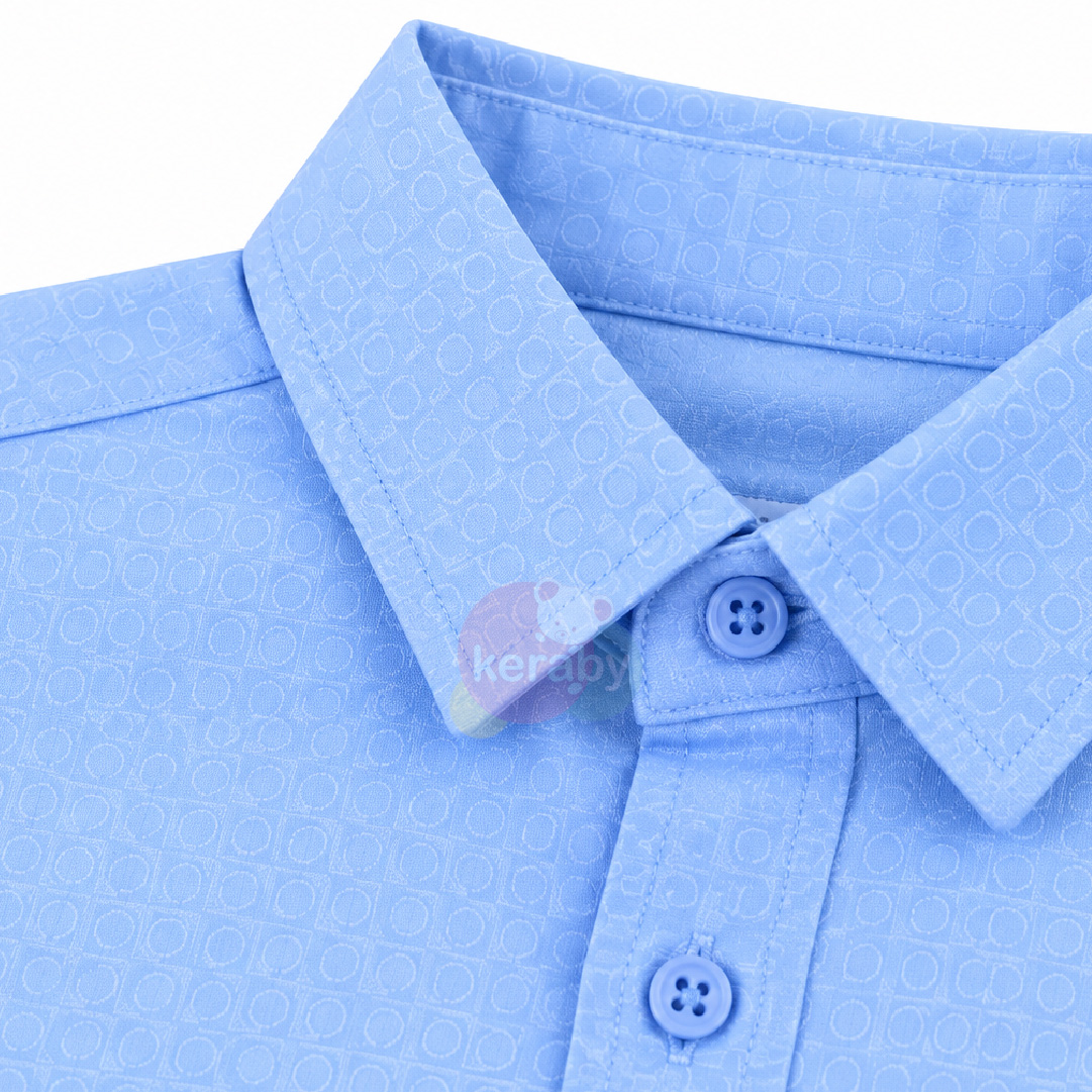 CHEMISE ML BLEU CIEL-G2 — photo 3