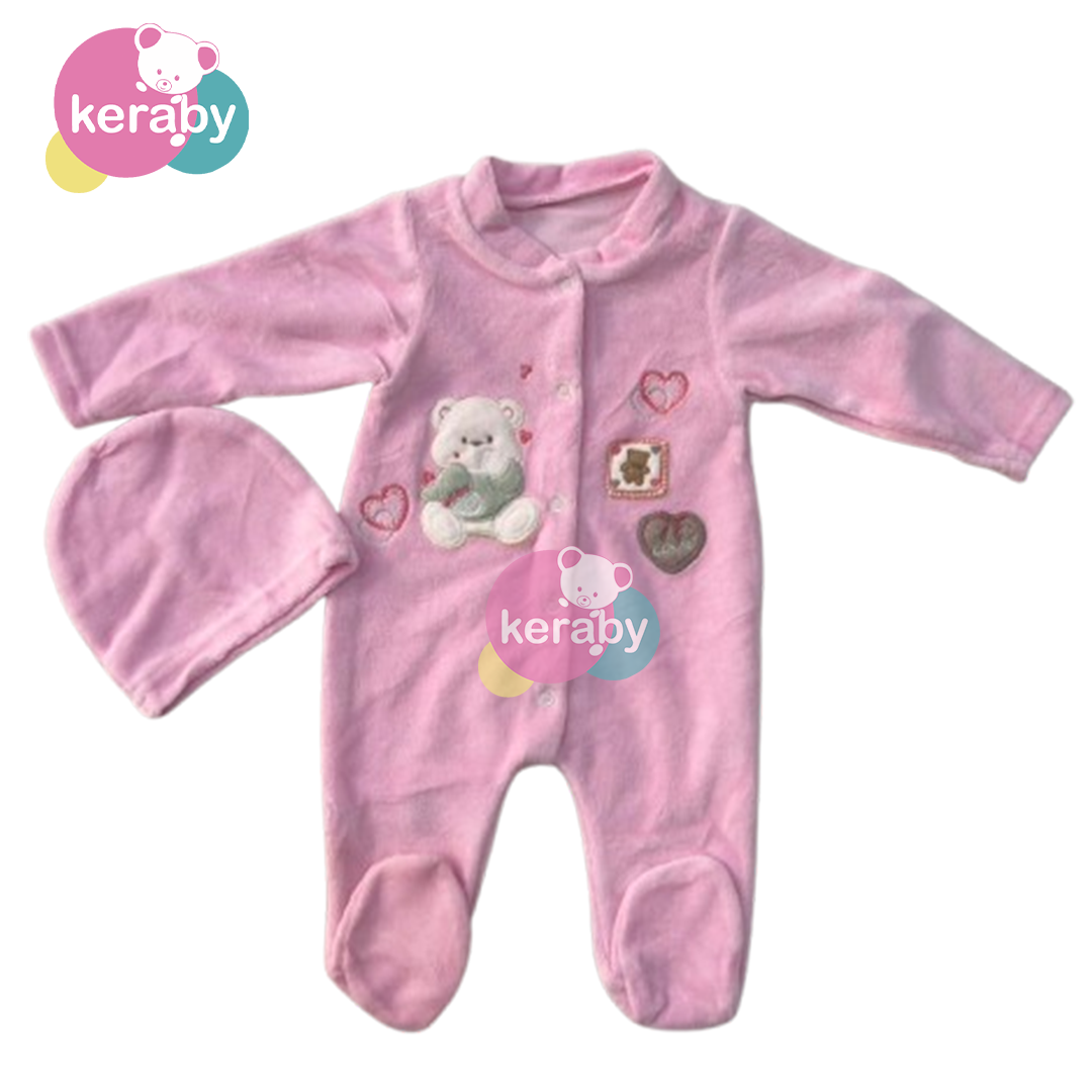 GRENOUILLERE  NF DOUDOU-CŒUR EN VELOU +BONNET