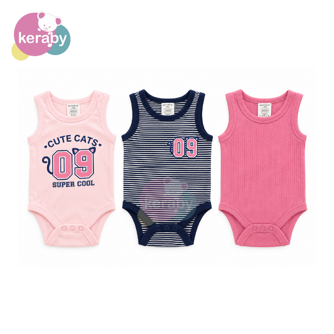 BODY DEMEMBRE CUTE CATS LOT DE 3