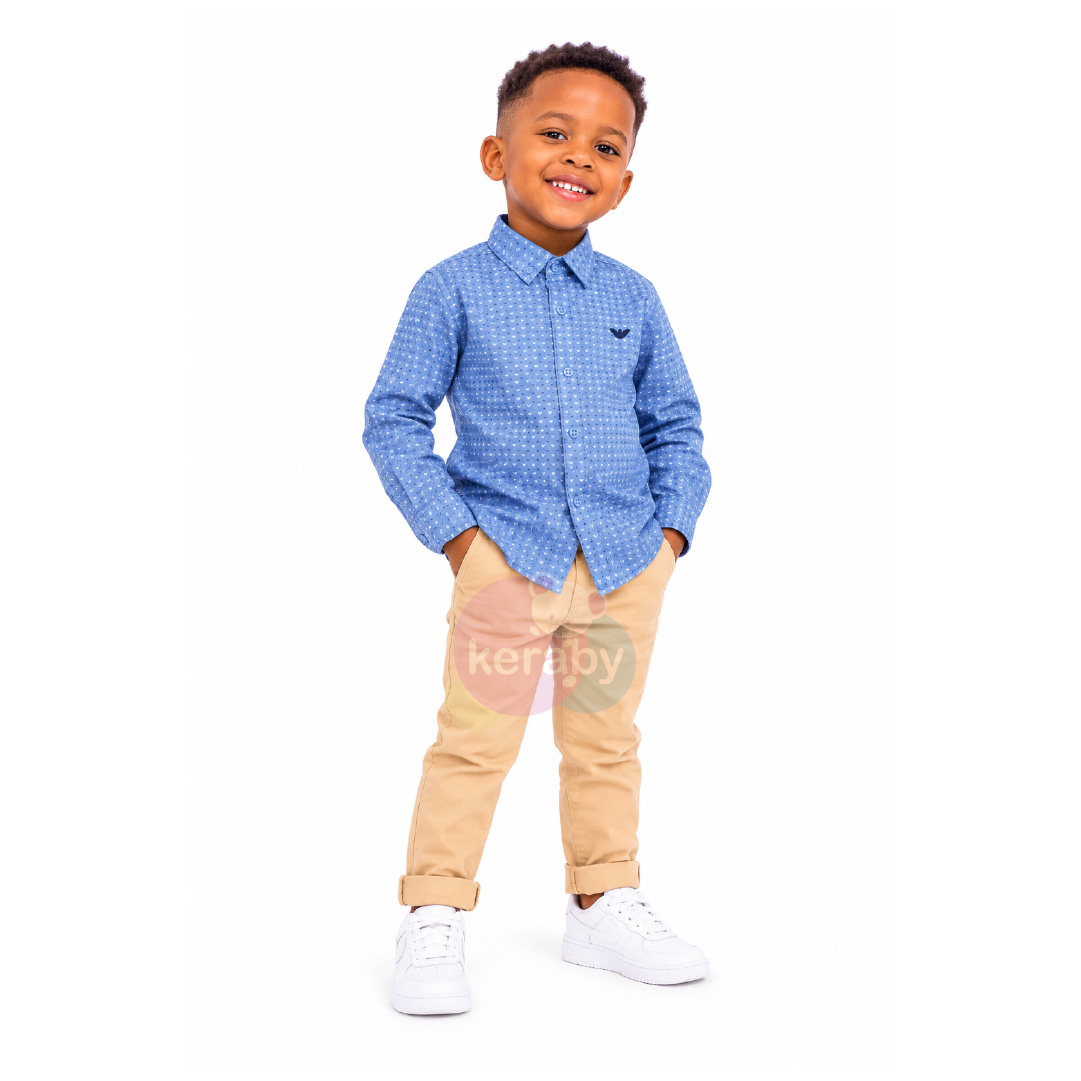 CHEMISE ML BLEU CLAIR-G1 — photo 3