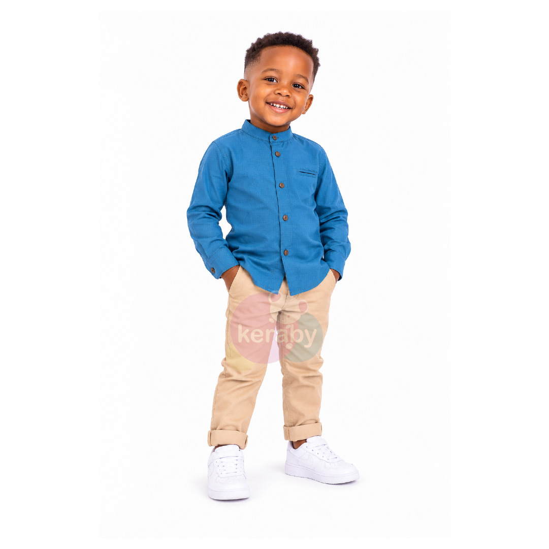 CHEMISE ML BLEU-G11 — photo 3