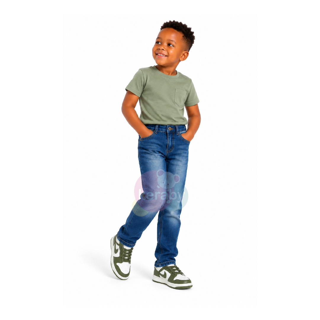 PANTALON JEANS BLEU-G2 — photo 3