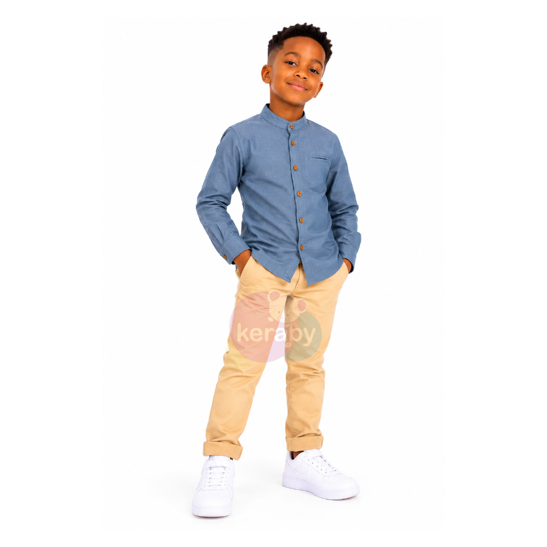 CHEMISE ML BLEU-G7 — photo 3