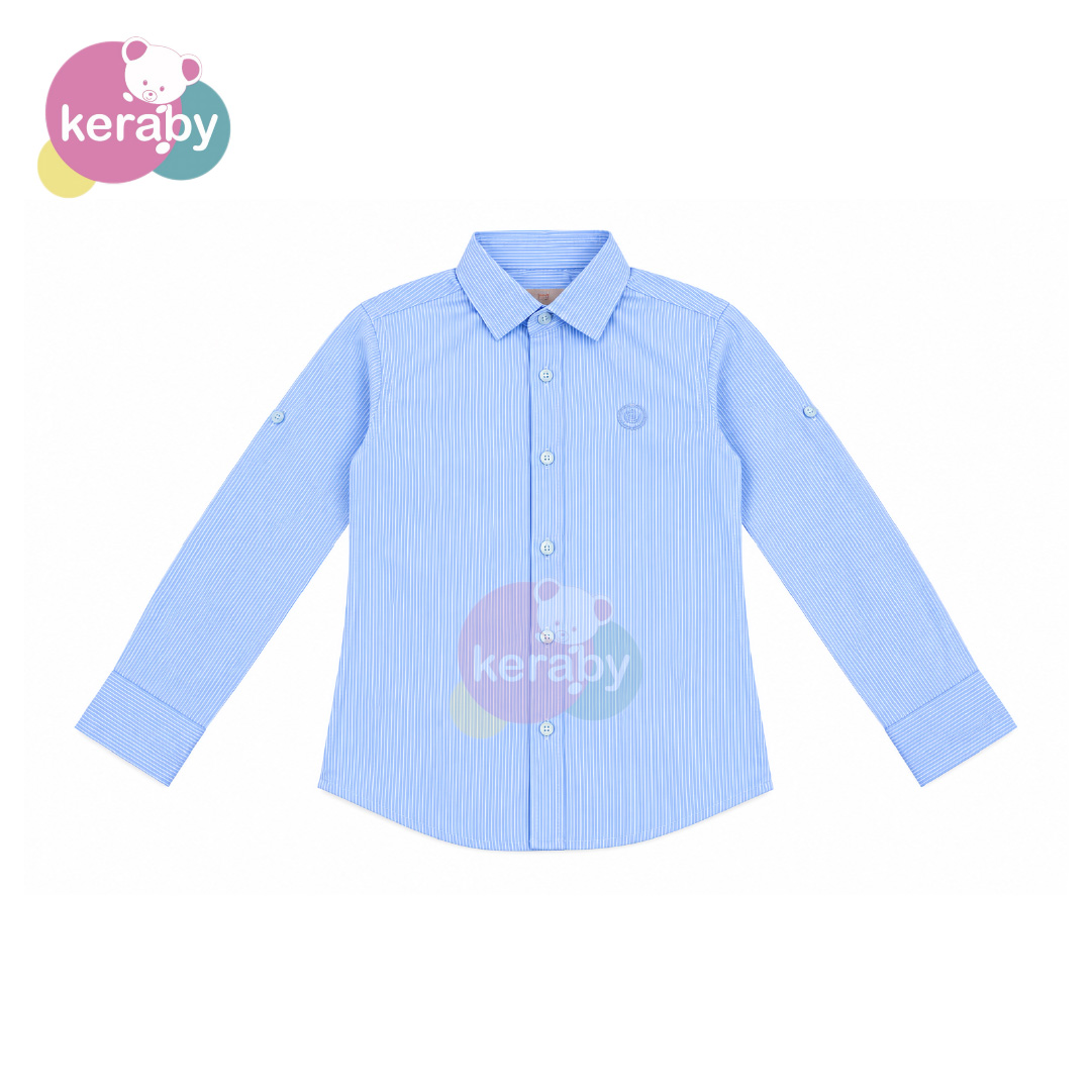CHEMISE ML BLEU CIEL-G4