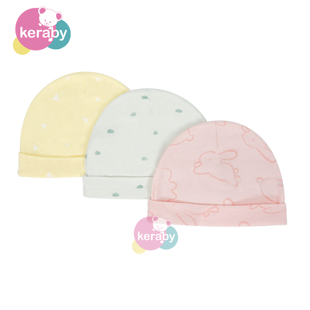 BONNET LOT DE 3 RABBIT