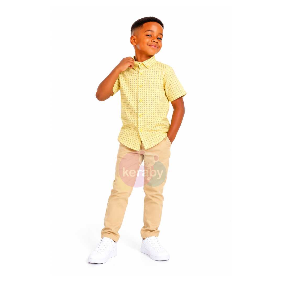 CHEMISE MC JAUNE — photo 3