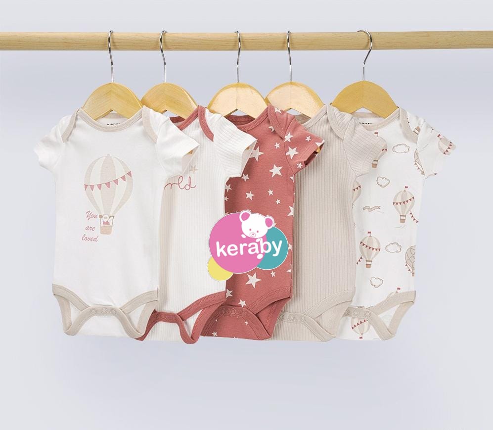 BODY MANCHE COURTE LOT DE 5 MIXTE-M15