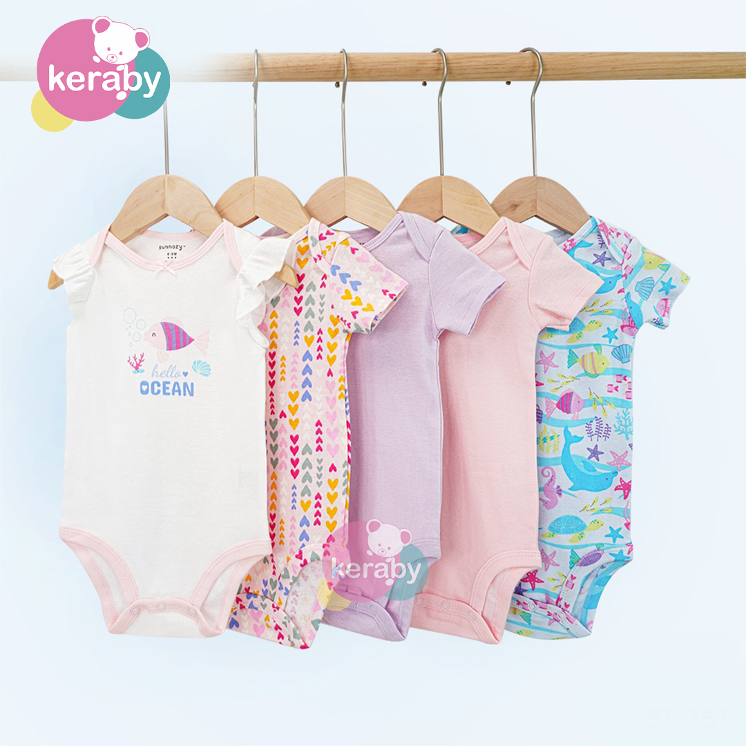 BODY MANCHE COURTE LOT DE 5 FILLE -F9