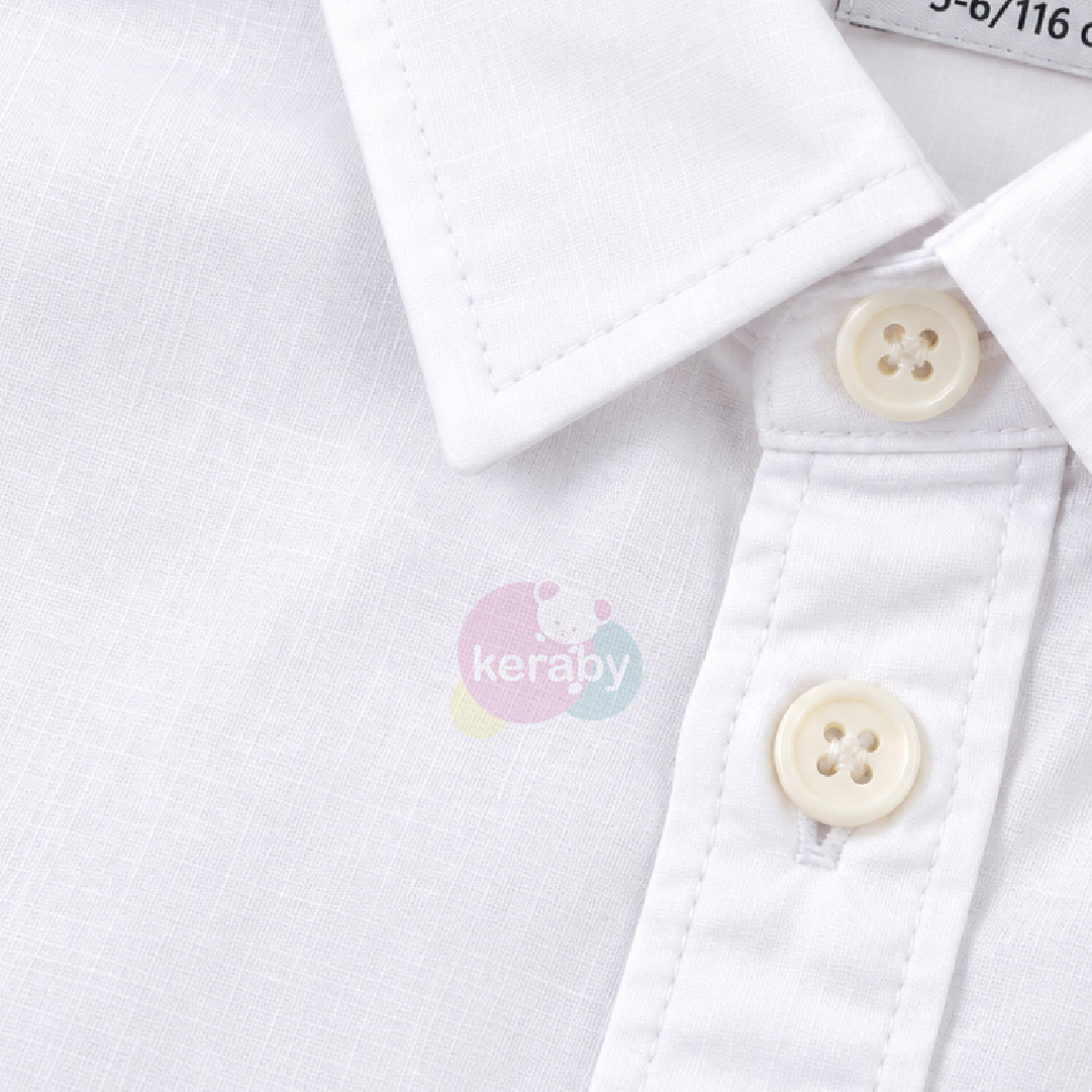 CHEMISE ML BLANC-G5 — photo 2