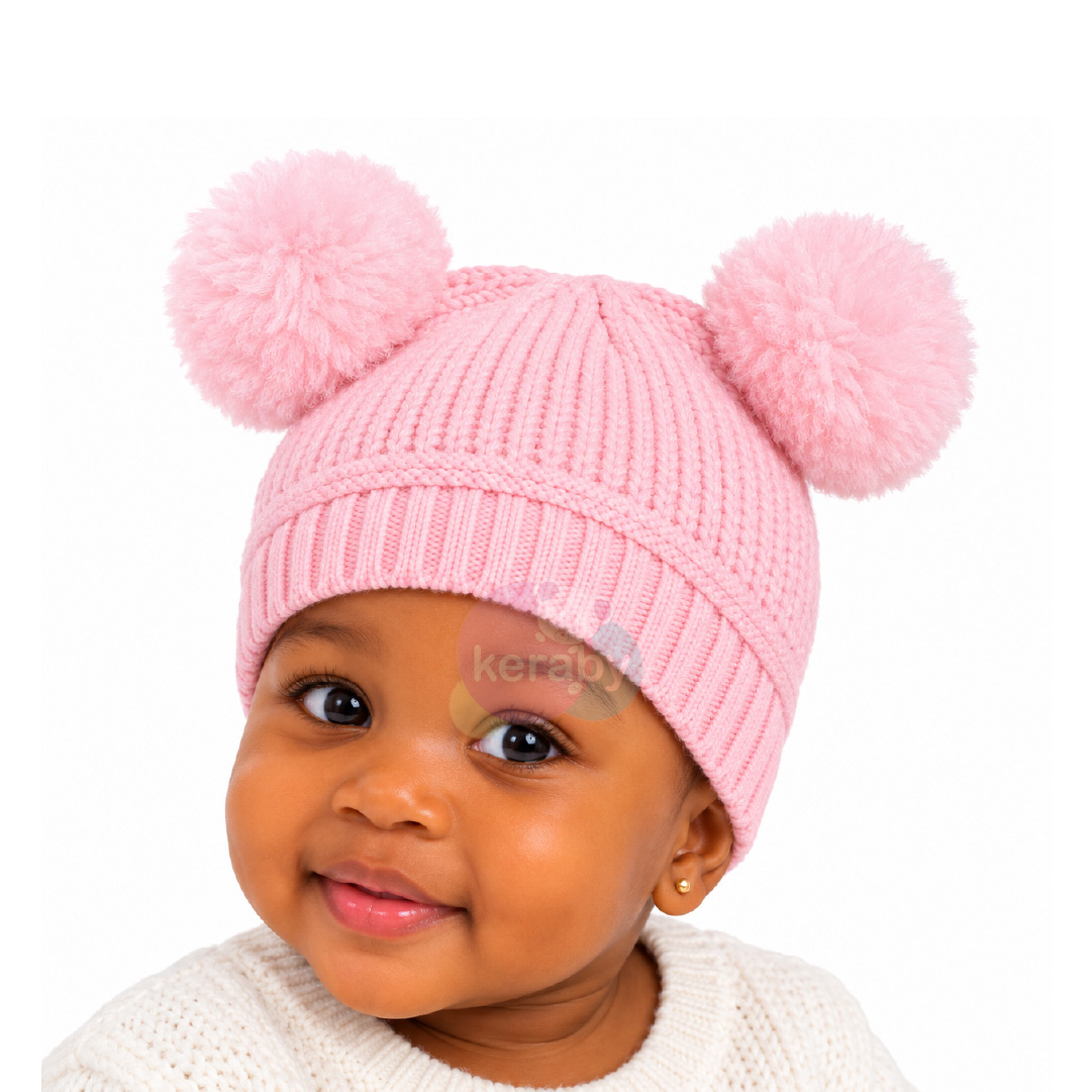 BONNET LAINE FILLE-BG8+2POMPOM — photo 7