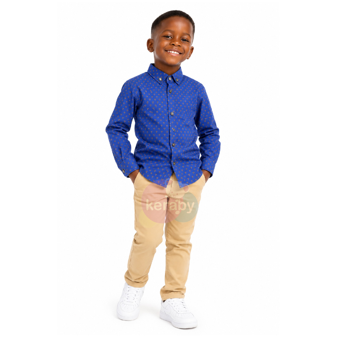 CHEMISE ML BLEU-G10 — photo 3