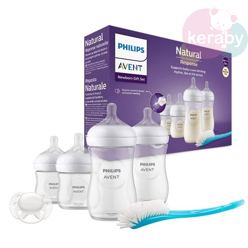 COFFRET BIBERONS AVENT LOT DE 4 EN PLASTIQUE