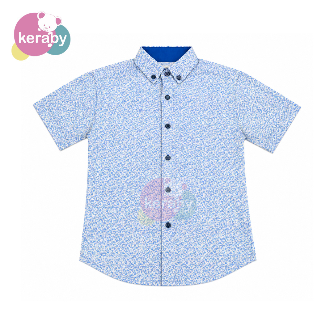 CHEMISE MC BLEU