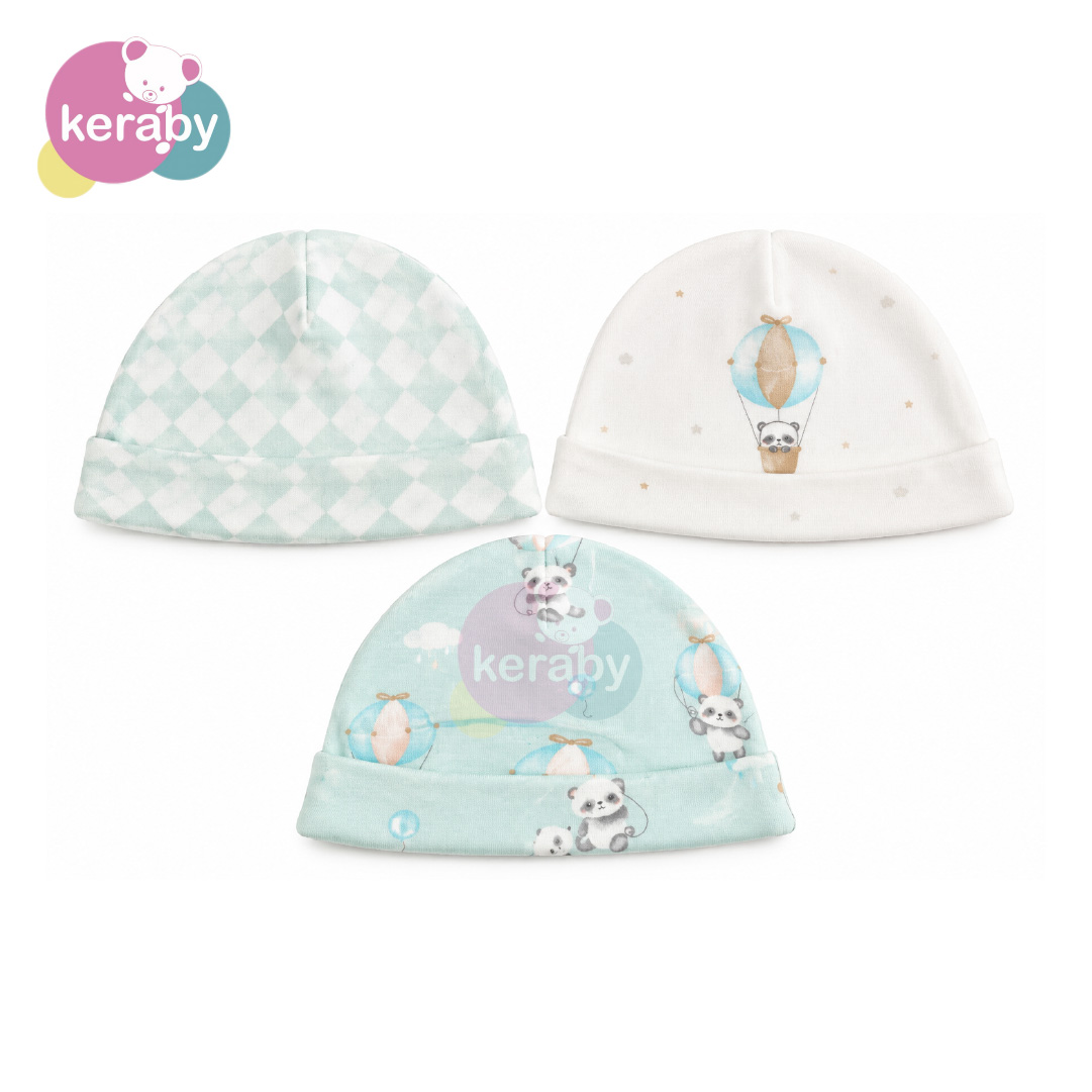 BONNET LOT DE 3 MONTGOLFIERE