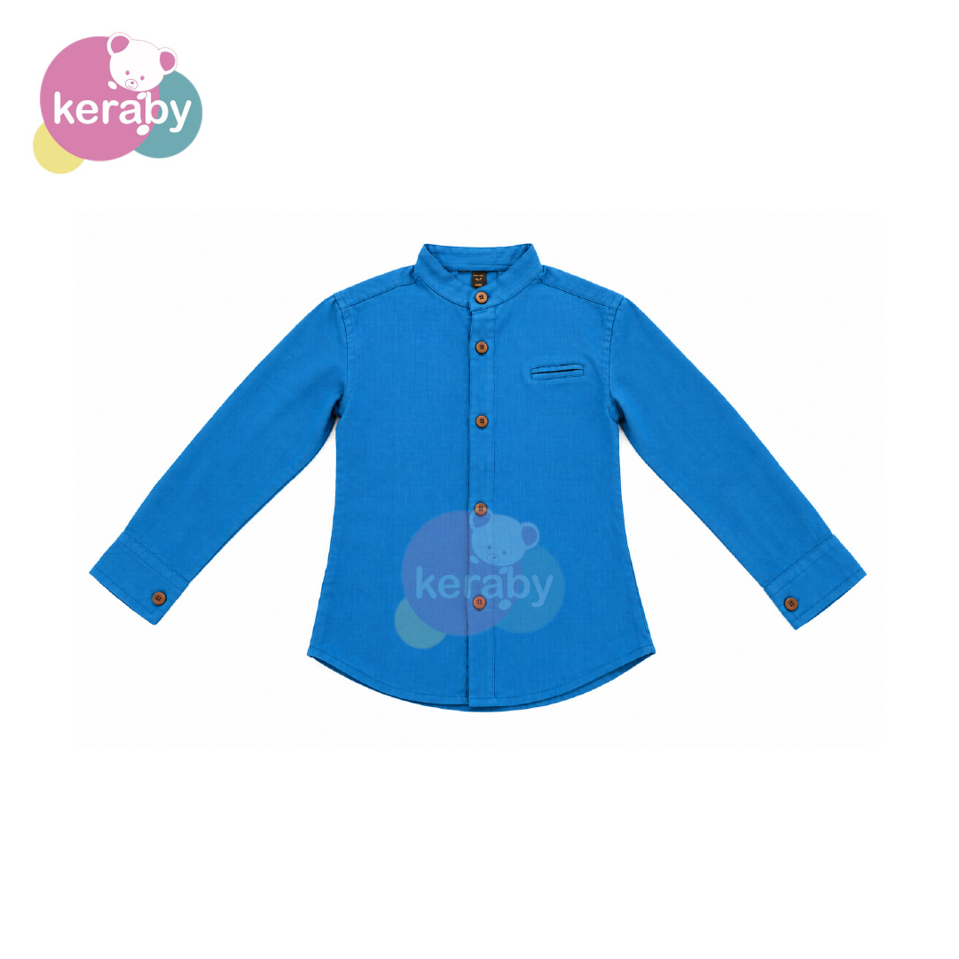 CHEMISE ML BLEU-G11