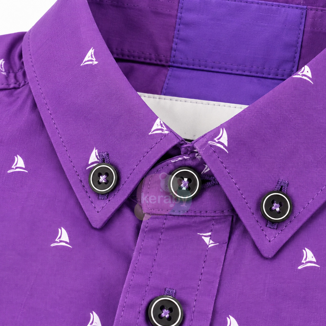 CHEMISE ML VIOLET-G1 — photo 2