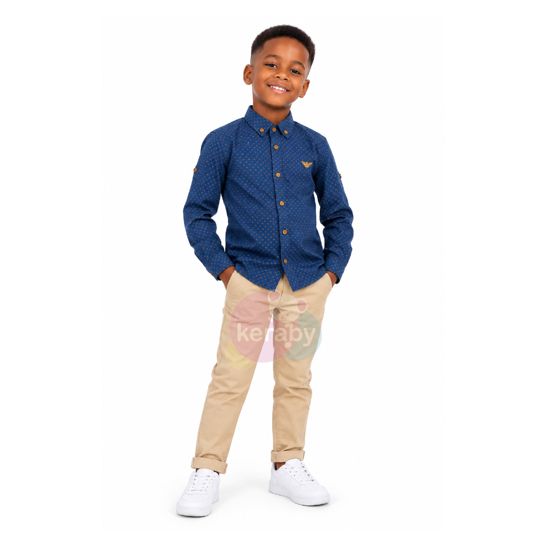 CHEMISE ML BLEU-G6 — photo 3