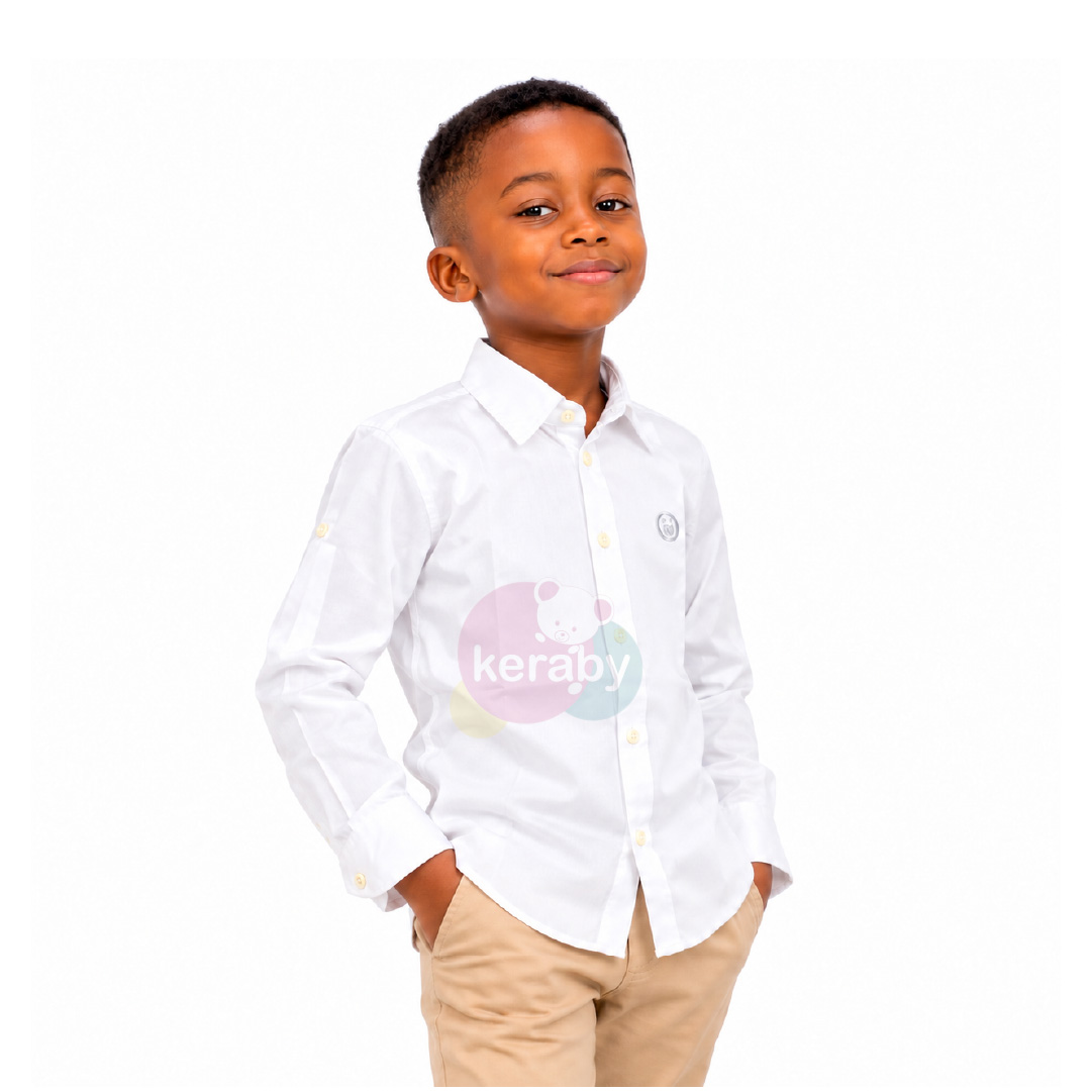 CHEMISE ML BLANC-G1 — photo 3