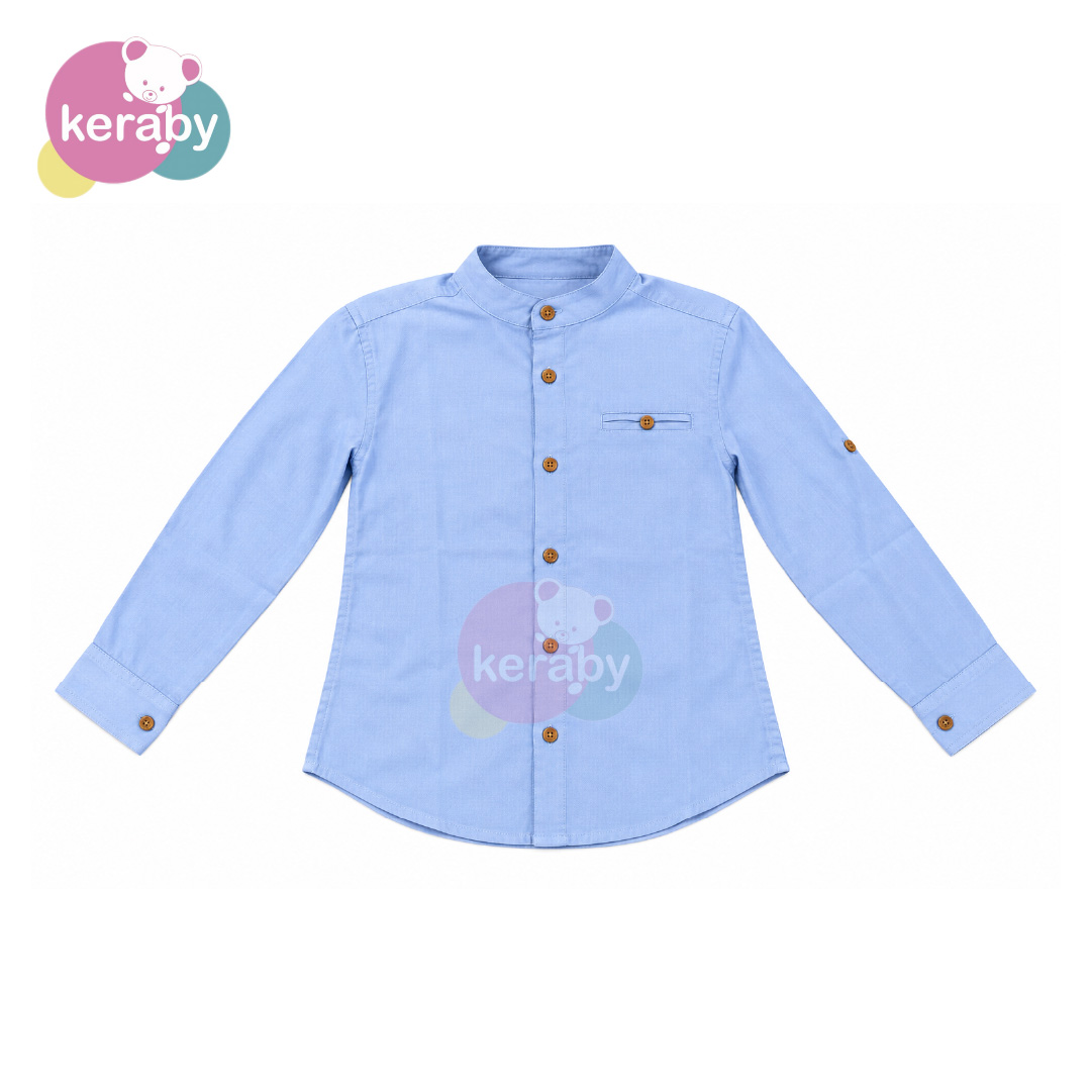 CHEMISE ML BLEU CIEL-G6