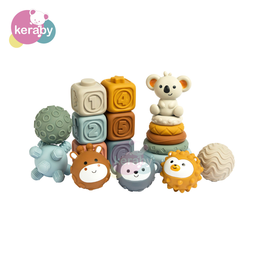 JOUET BEBE 3 EN 1 BABY EARLY 19 PIECES