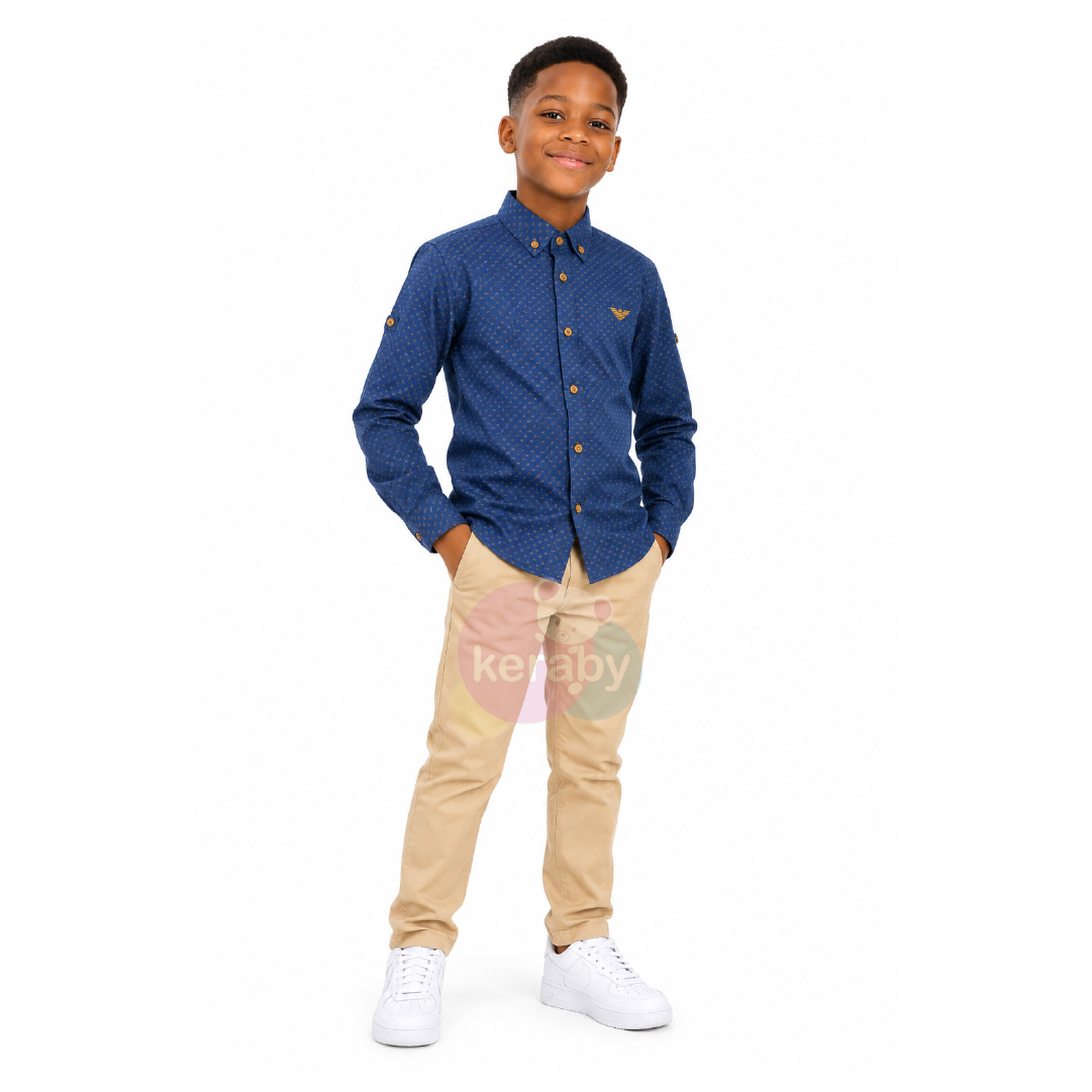 CHEMISE ML BLEU-G6 — photo 4