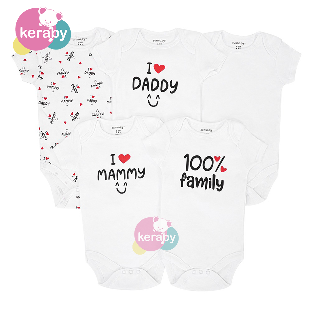 BODY MANCHE COURTE LOT DE 5 MIXTE-M14