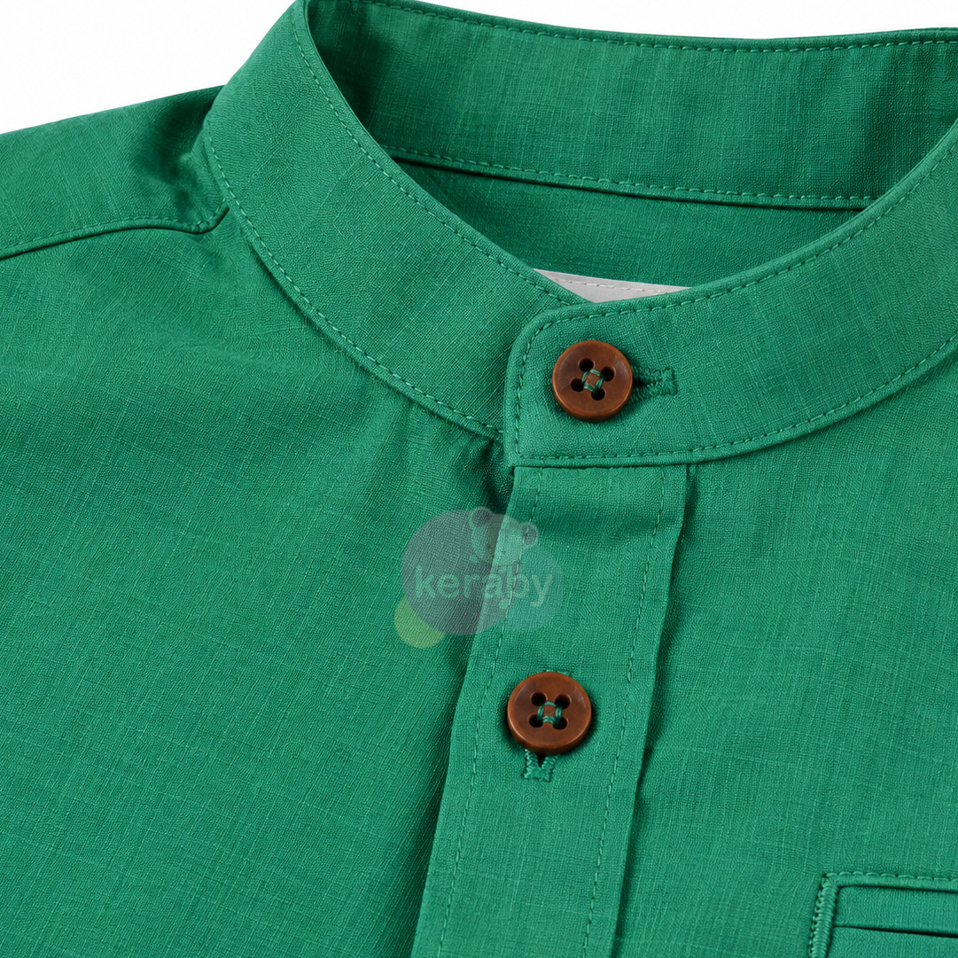 CHEMISE ML VERT-G5 — photo 2