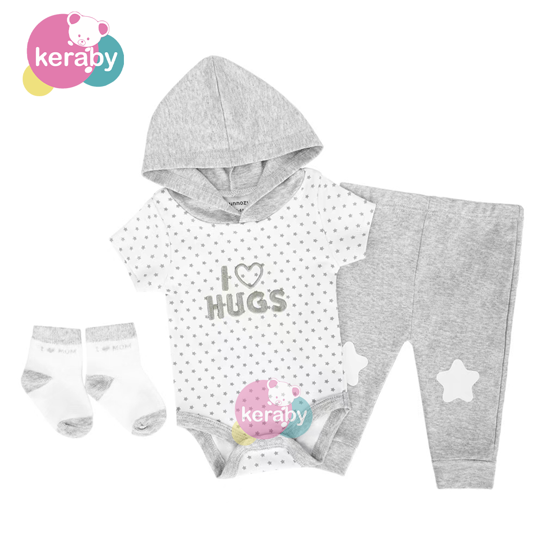 ENSEMBLE BEBE 3 PCS I LOVE HUG