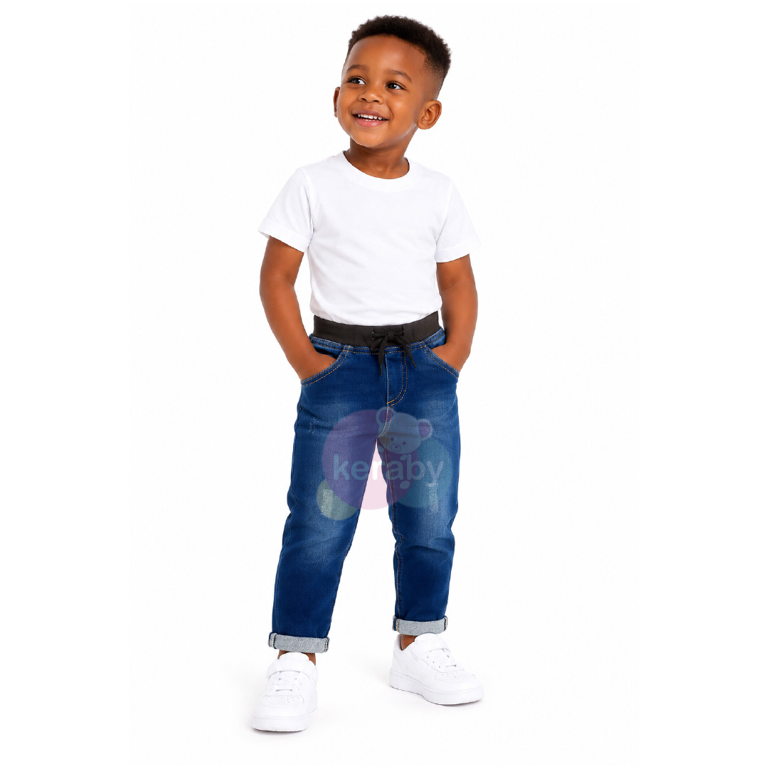 PANTALON JEANS BLEU-G4 — photo 4