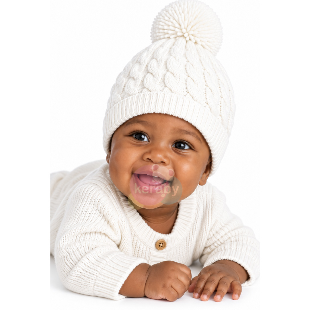 BONNET LAINE AVEC 1 PONPON-BG2 — photo 2