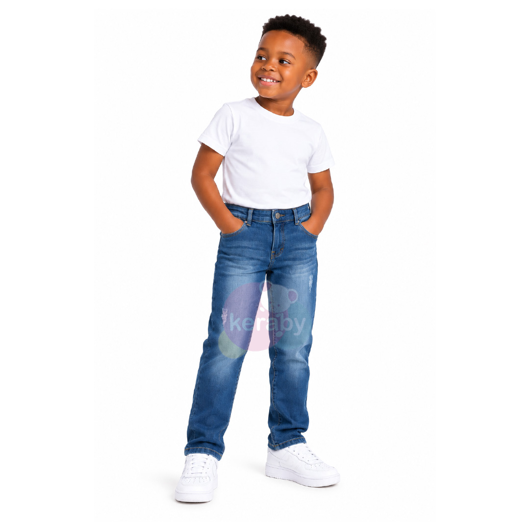 PANTALON JEANS BLEU-G3 — photo 3
