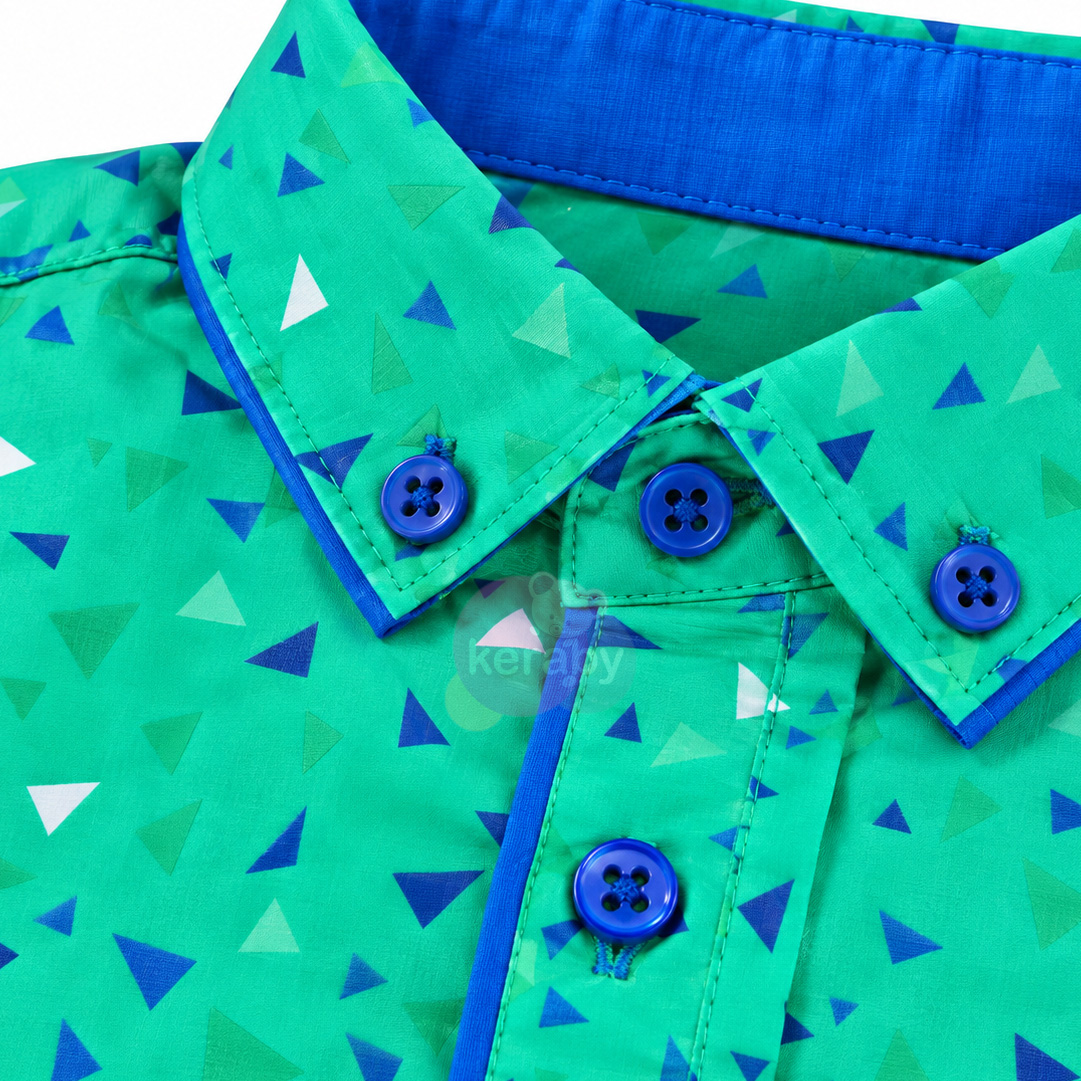 CHEMISE ML VERT-G1 — photo 3