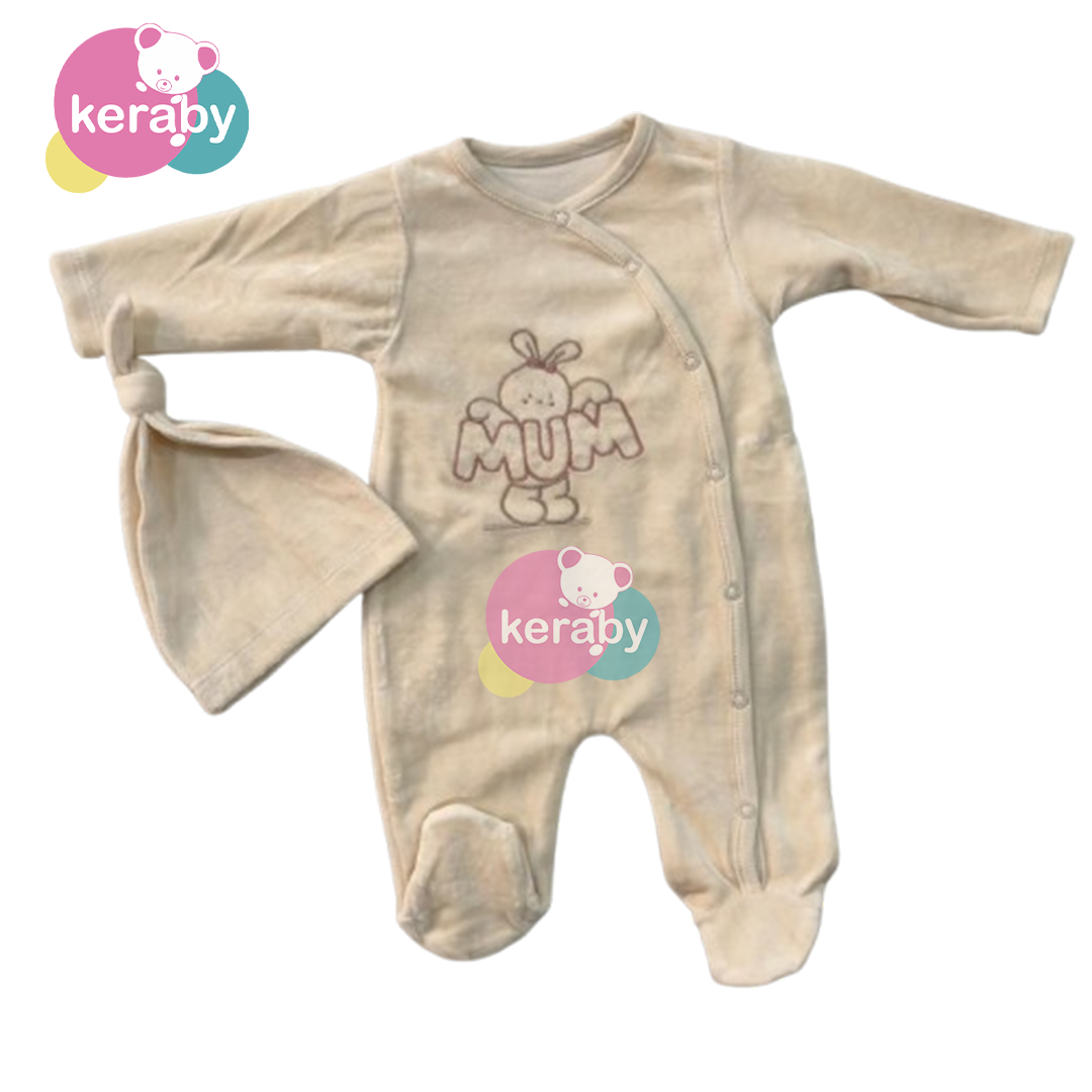 GRENOUILLERE  MUM  EN VELOU+BONNET
