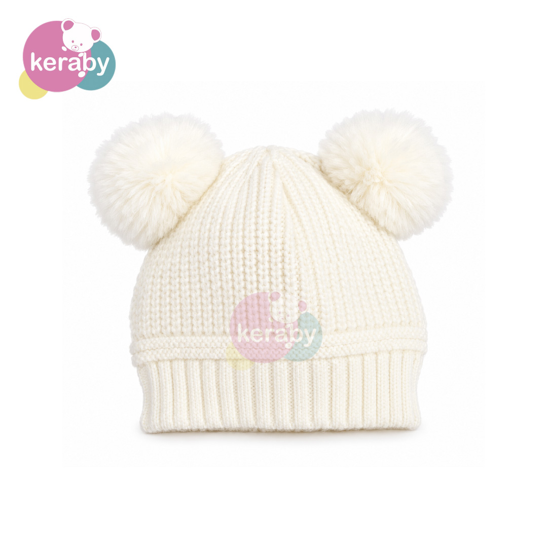 BONNET LAINE FILLE-BG8+2POMPOM — photo 8