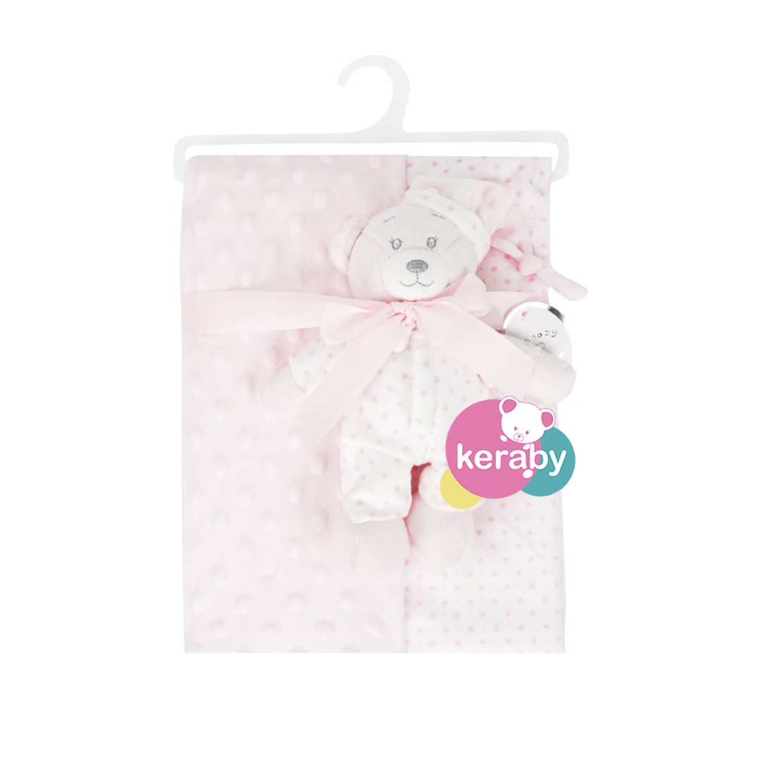 COUVERTURE A POIS DOUBLE FACE+DOUDOU — photo 3