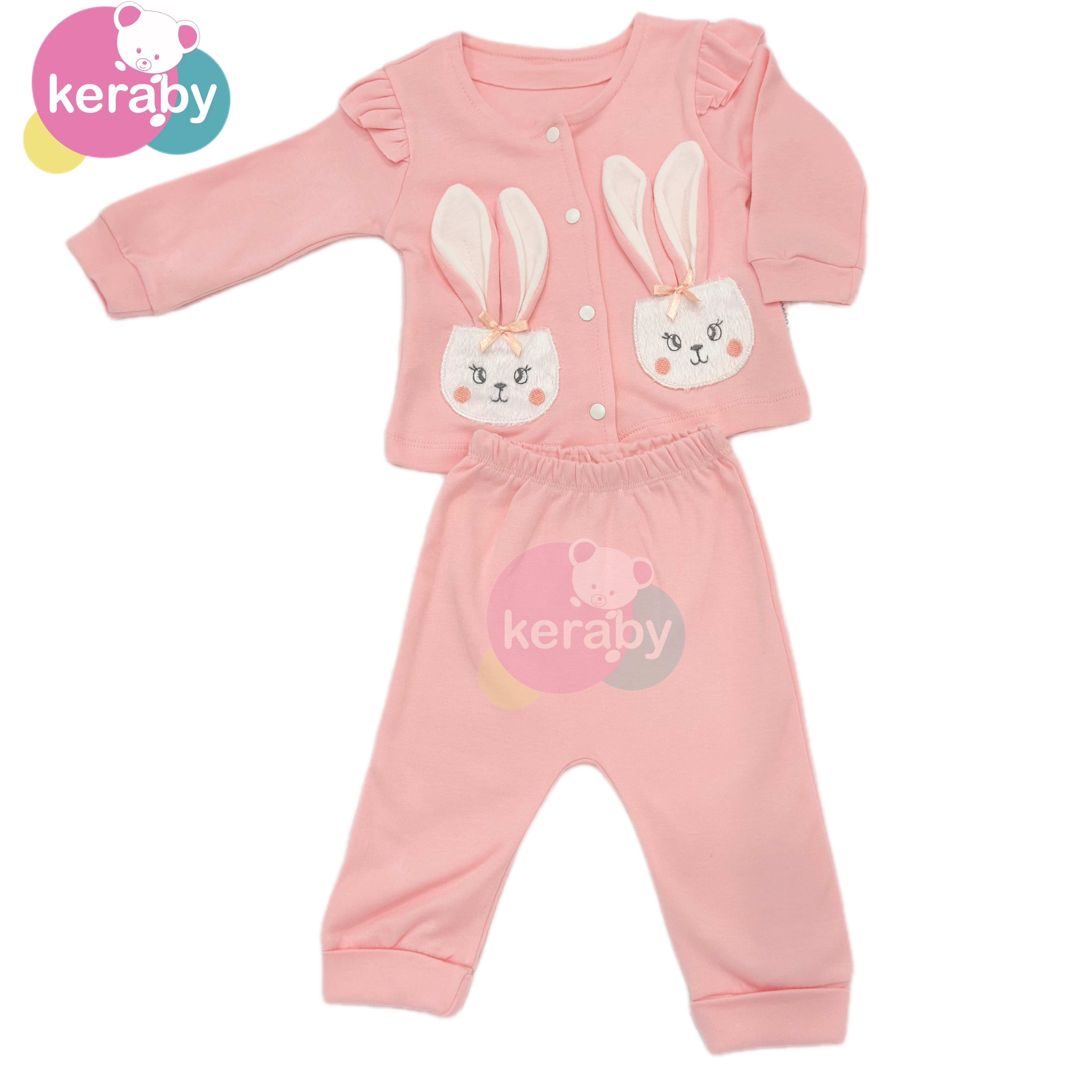 Ensemble 3 Pièces Petit Lapin – Rose Doux — photo 6